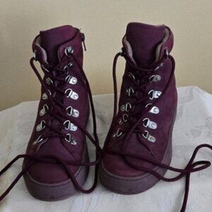 Women's Aerosoles Papyrus 6.5 Suede Ankle Boots Wine color